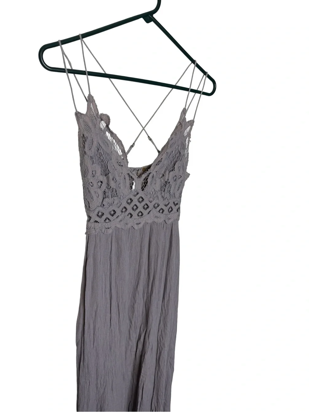 ✨ Free People FP One Adella Maxi Slip‎ Dress Purple Gray XS 🌿